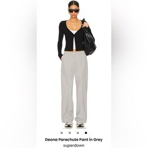 superdown Deona Parachute Track Pants in Grey